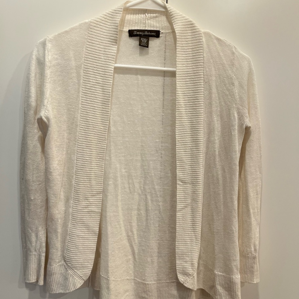 Tommy Bahama Women's Elegant Cream Cardigan